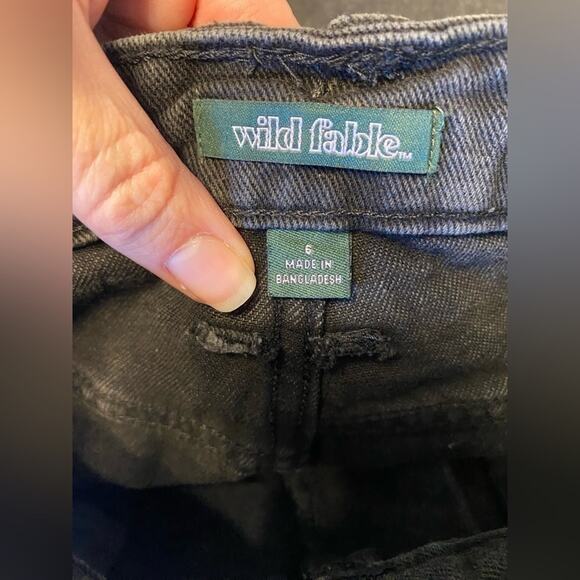 𝅺Wild‎ Fable Highest Rise Cheeky Shorts Rockabilly 90's Distressed Festival 6 - Picture 5 of 10